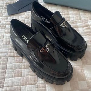 Prada monolith loafers